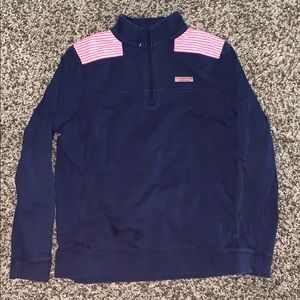 Blue and pink jacket